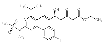 (5S)-7-[4-(4-氟苯基)-6-異丙基-2-（N-甲基-N-甲磺?；┼奏?5-yl]-5-羥基-3-氧代-6（E）-庚酸乙酯
